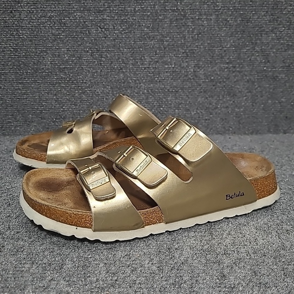 Betula Birkenstock Leo Gold Soft  Footbed Sandal Women's EU 38/ US 7 -7.5